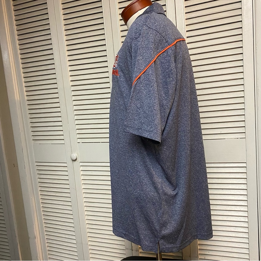 Champion Elite Size XL Auburn Tigers Polo Blue/Orange War Eagle - Picture 3 of 7